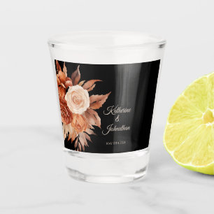 Verre A Shot Aquarelle Automne Élégance-Argent/Rendu Danse -