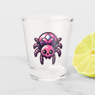 Verre A Shot Araignée Pixel mignonne