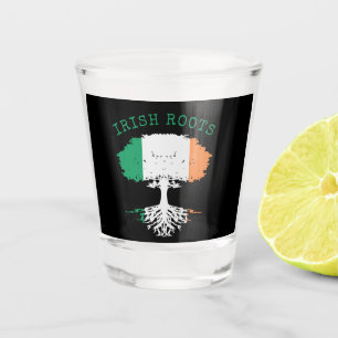 Verre A Shot Arbre de la famille des racines irlandaises