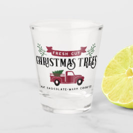 Verre A Shot Arbres de Noël frais coupés