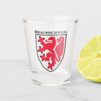 Verre A Shot Armoiries de Braunschweig, Allemagne