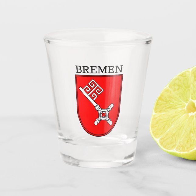 Verre A Shot Armoiries de Brême  (Devant)