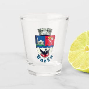 Verre A Shot Armoiries de Buzău, Roumanie