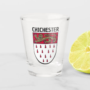 Verre A Shot Armoiries de Chichester, West Sussex (Angleterre)