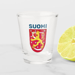 Verre A Shot Armoiries de Finlande