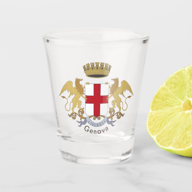 Verre A Shot Armoiries de Gênes (Devant)