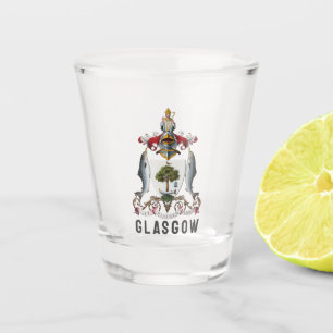 Verre A Shot Armoiries de Glasgow, ÉCOSSE