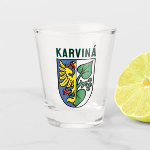 Verre A Shot Armoiries de Karviná, République tchèque