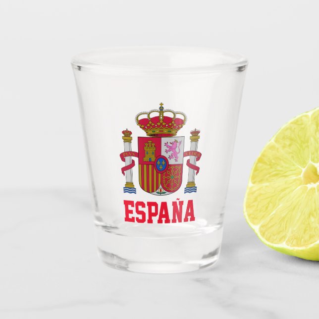 Verre A Shot Armoiries de l'ESPAGNE (Devant)