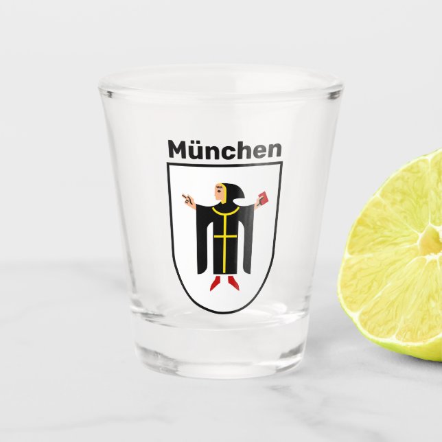Verre A Shot Armoiries de Munich (Devant)