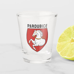 Verre A Shot Armoiries de Pardubice, République tchèque