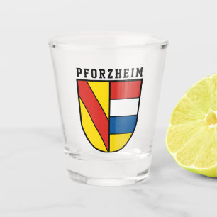 Verre A Shot Armoiries de Pforzheim, Allemagne