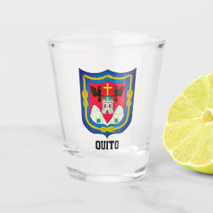 Verre A Shot Armoiries de Quito, Équateur