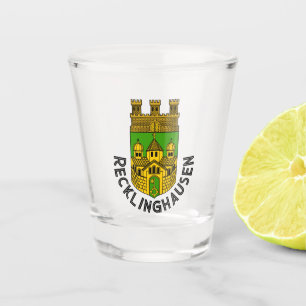 Verre A Shot Armoiries de Recklinghausen, Allemagne