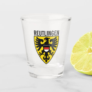 Verre A Shot Armoiries de Reutlingen, Allemagne