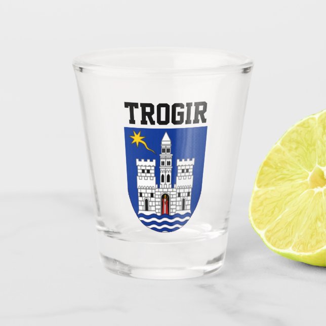 Verre A Shot Armoiries de Trogir, Croatie (Devant)