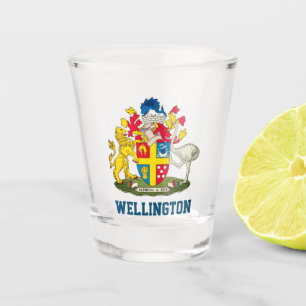 Verre A Shot Armoiries de Wellington, Nouvelle-Zélande