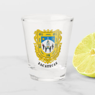 Verre A Shot Armoiries de Zacatecas, Mexique