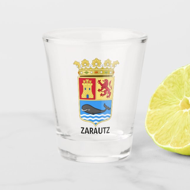 Verre A Shot Armoiries de Zarautz - Gipuzkoa (Devant)