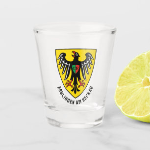 Verre A Shot Armoiries d'Esslingen am Neckar, Allemagne