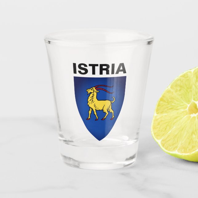 Verre A Shot Armoiries d'Istrie (Devant)