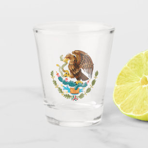 Verre A Shot Armoiries du Mexique - Drapeau du Mexique