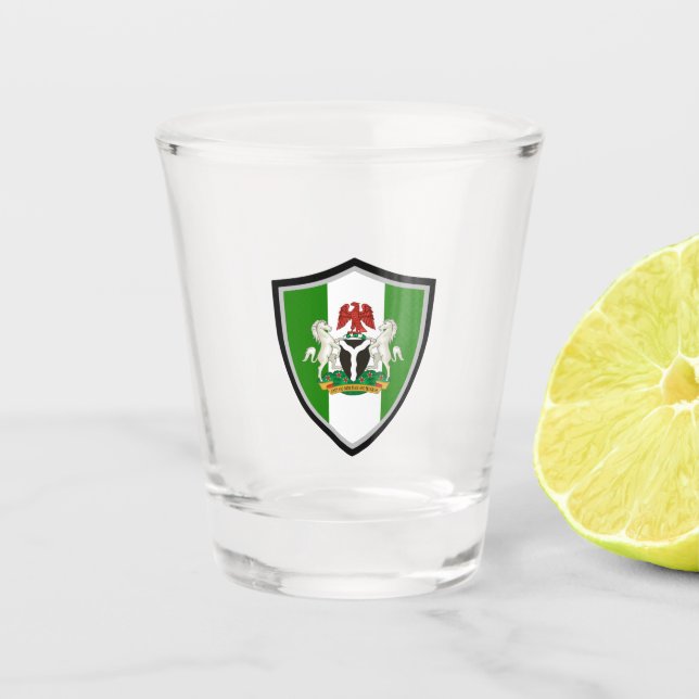 Verre A Shot Armoiries du Nigeria (Devant)