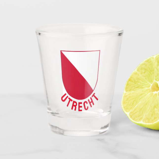 Verre A Shot Armoiries d'Utrecht - Pays-Bas (Devant)