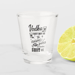 Verre A Shot art du mot vodka