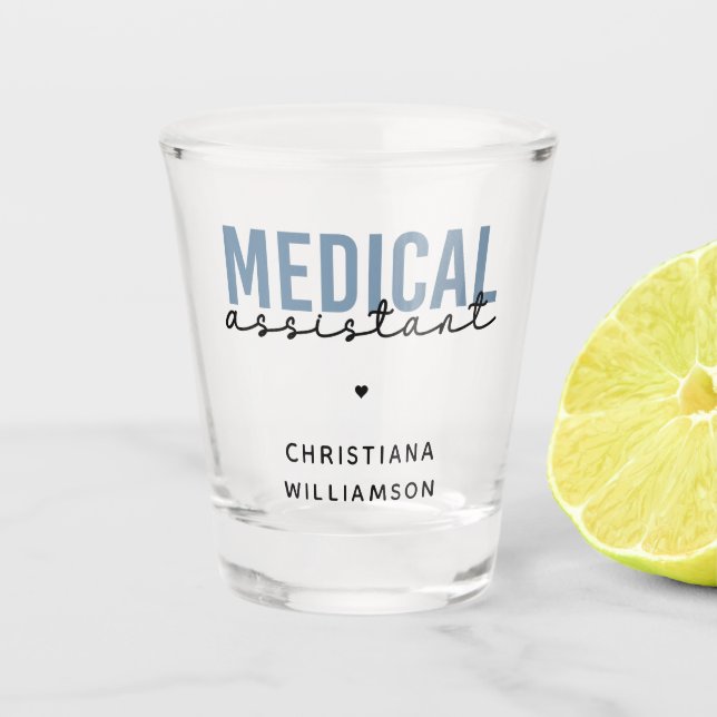 Verre A Shot Assistant Médicale personnalisé MA | Assistant cli (Devant)