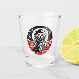 Verre A Shot Astronaut Dog - Cosmic Canine Space Adventure