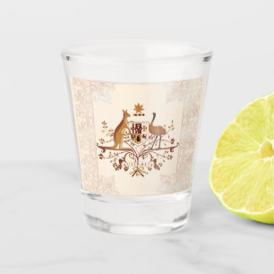 Verre A Shot Australie Armoiries Tint Brown