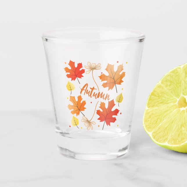 Verre A Shot Automne Feuillage Automne Feuilles Automne (Devant)