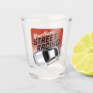 Verre A Shot Automobile de course de rue personnalisée 