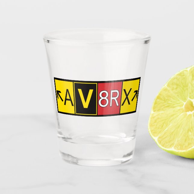 Verre A Shot Aviatrix - AV8RX - (Devant)
