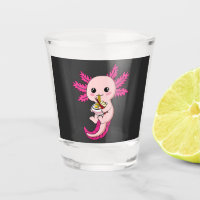 Axolotl Manger Ramen nouilles Kawaii Anime