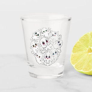 Verre A Shot Baby Ghosts Éffrayant mignon Halloween humeur