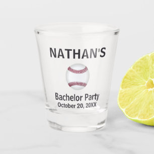 Verre A Shot Bachelor Party Wedding Favor Baseball