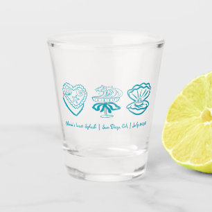 Verre A Shot Bachelorette dernière splash personnalisée en fave
