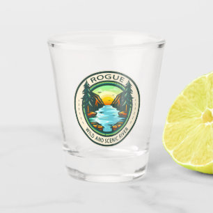 Verre A Shot Badge de Rogue Wild et Pittoresque River