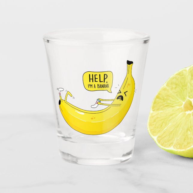 Verre A Shot Banane et chaussette (Devant)