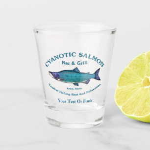 Verre A Shot Bar et Grill Saumon Cyanotique