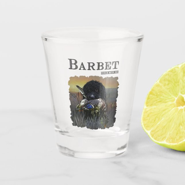 Verre A Shot Barbet, Chien d'eau français (Devant)