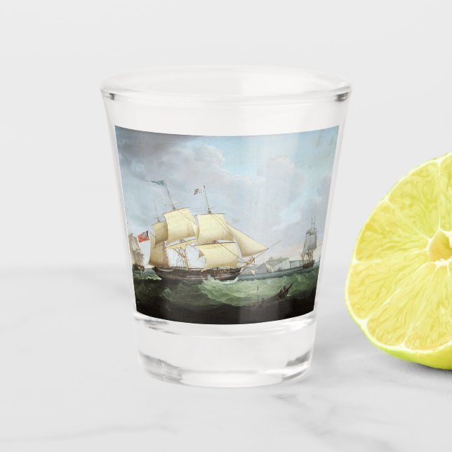 Verre A Shot Bateau à goélette Harriet 1900 (Devant)
