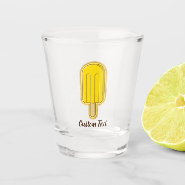 Verre A Shot Bâton à crème glacée citron (Devant)