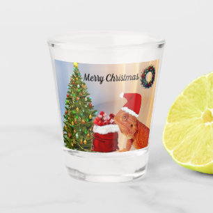 Verre A Shot Beardie-Claus - Beardie Dragon Personnalisé