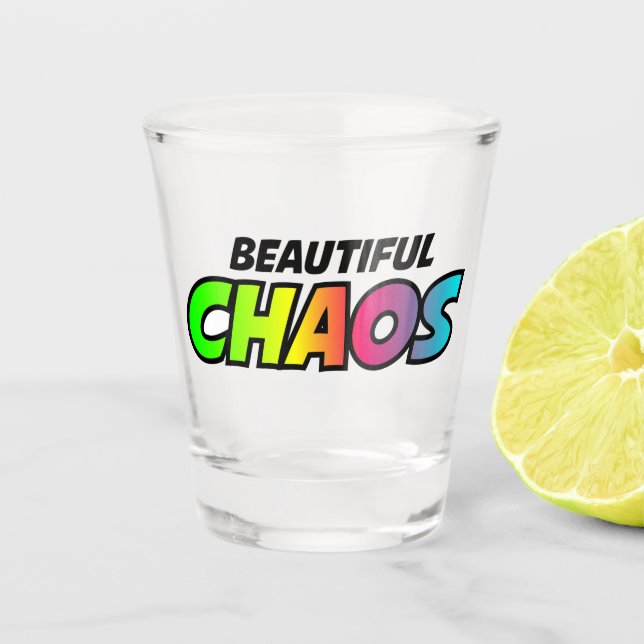 Verre A Shot Beau chaos (Devant)