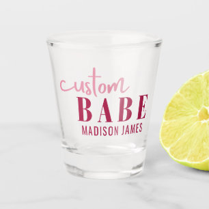 Verre A Shot Bébé Personnalisé Citation Drôle Nom Personnalisé