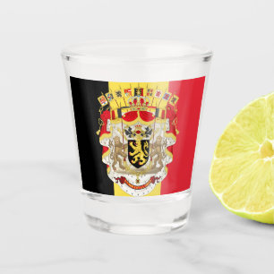 Verre A Shot Belgium Flag & COA