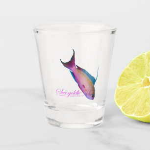 Verre A Shot Belle couleur nuptiale pour la mer dorée
